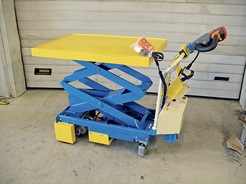 Motorized lifting and moving table