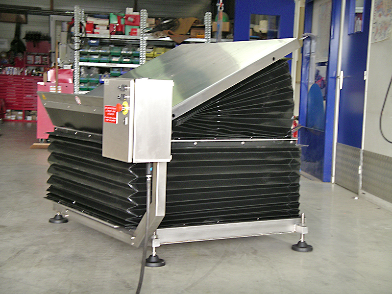 STAINLESS STEEL version of IMS lifting / tilting table